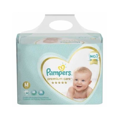 Pañales Pampers Premium Care M X 80 — San Roque