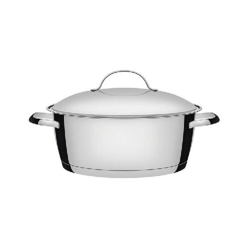 Cacerola Baja Ø24cm Acero Inox con Asas Allegra 4.2lt - Bazar Del Cocinero