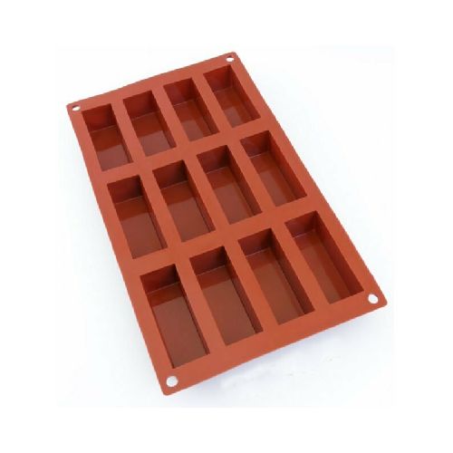 Molde De Silicona Rectangular 12 Cavidades - Bazar Del Cocinero