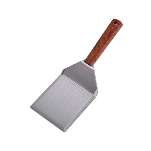 Espátula Grande Bordes Biselados Acero Inox 12cm M. Madera - Bazar Del Cocinero