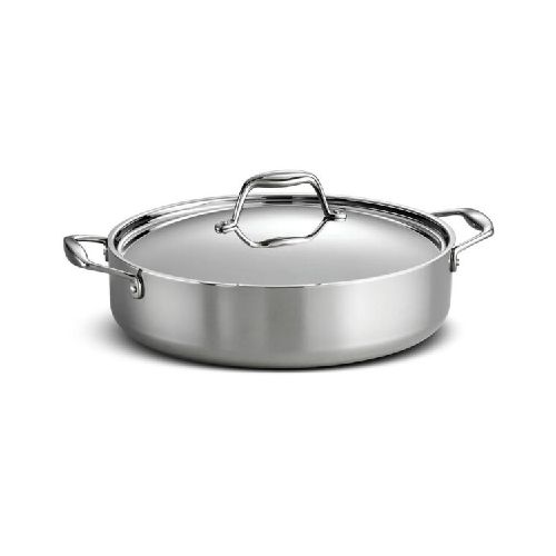 Cacerola Baja Guisera Gourmet Ø30cm Tri-Ply Inox 5.7lt - Bazar Del Cocinero