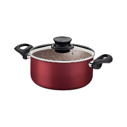 Cacerola Baja Ø22cm Antiadherente Paris Rojo 4lt - Bazar Del Cocinero