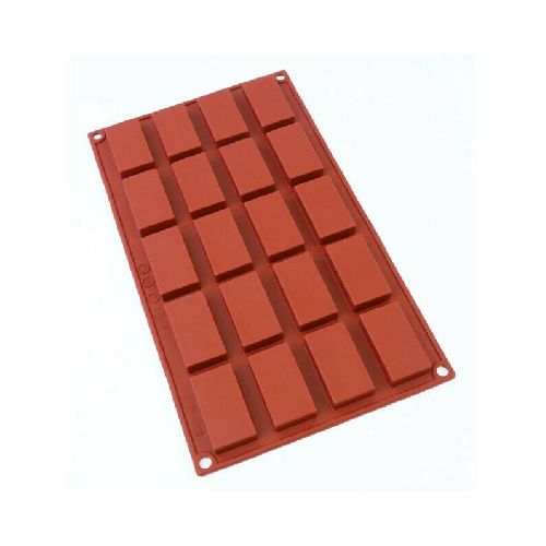 Molde De Silicona Rectangular 20 Cavidades - Bazar Del Cocinero