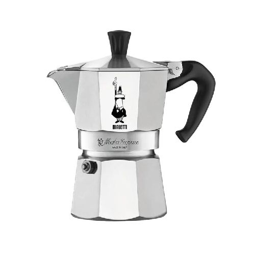 Cafetera Moka Express Bialetti Aluminio 3 Tazas - Bazar Del Cocinero