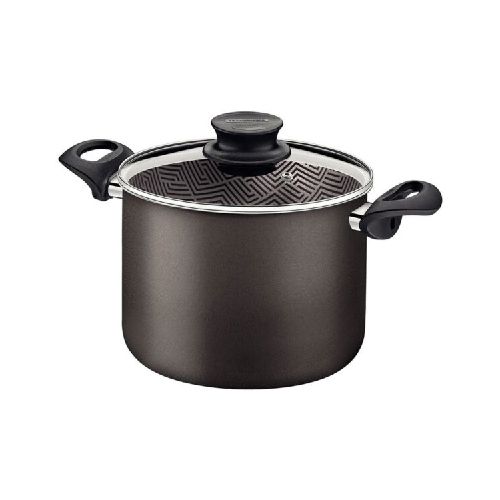 Olla Alta Ø26cm Antiadherente Paris Negro 9.6lt - Bazar Del Cocinero