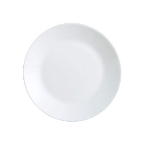 Plato De Postre Llano Ø18cm Vidrio Blanco Zelie Luminarc - Bazar Del Cocinero