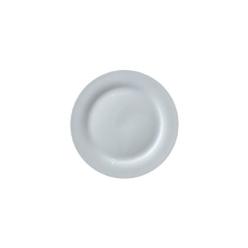 Plato Llano De Mesa Ø26cm Loza China Blanca - Bazar Del Cocinero