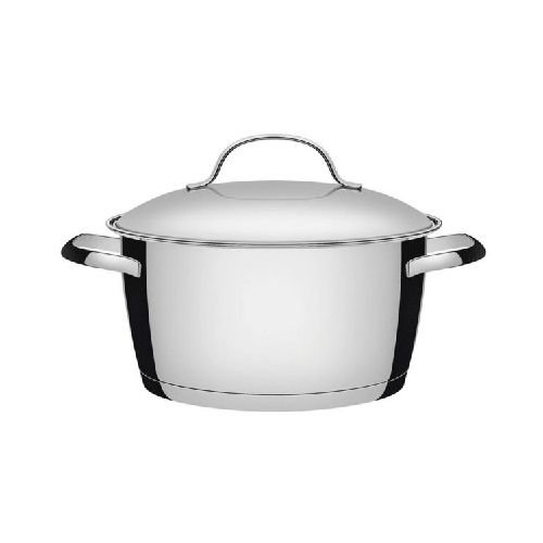 Cacerola Alta Ø20cm Acero Inox con Asas Tramontina Allegra 3.1lt - Bazar Del Cocinero