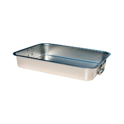 Asadera / Fuente Honda Acero Inoxidable 44x34x7cm - Bazar Del Cocinero