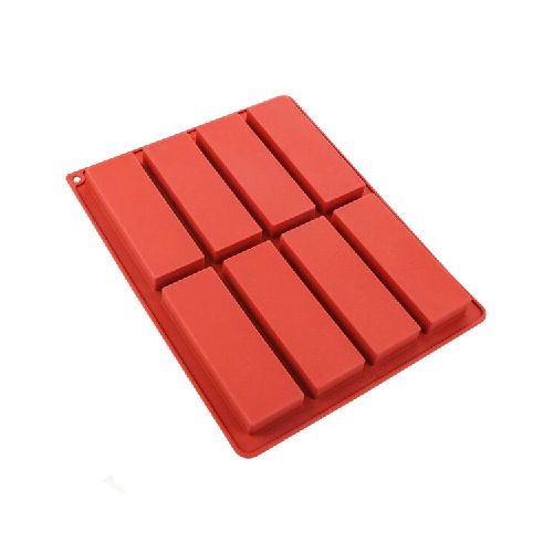 Molde De Silicona Rectangular 8 Cavidades - Bazar Del Cocinero