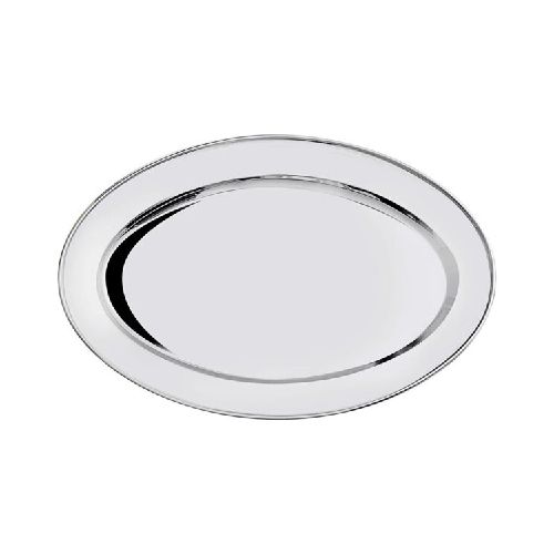 Plato / Bandeja / Platina / Fuente Oval 40cm Acero Inoxidable - Bazar Del Cocinero