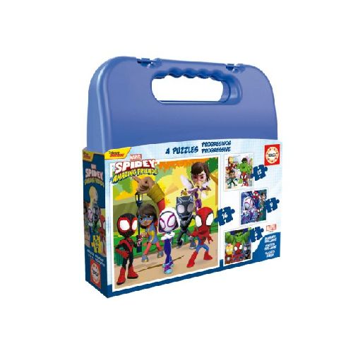 Puzzle Educa Valija Spidey 4 En 1 