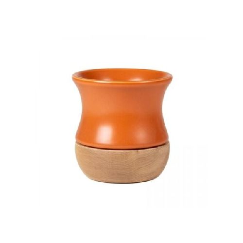 Mate Terrano Wood Cerámica Terracota 