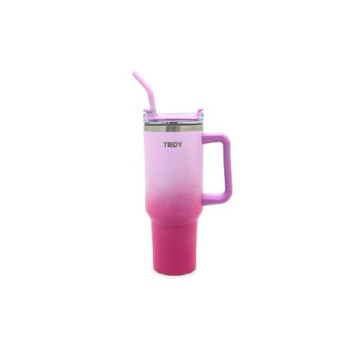 Vaso Térmico Trendy Con Tapa Y Sorbete Violeta 1.2 L 