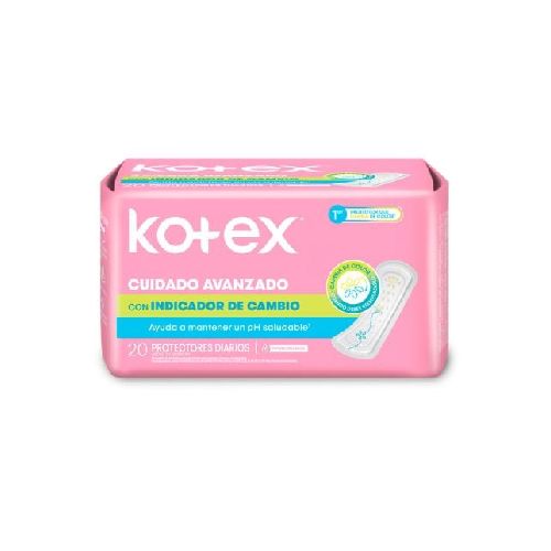 Protectores Diarios Kotex Indicador De Ph 20 Unidades 