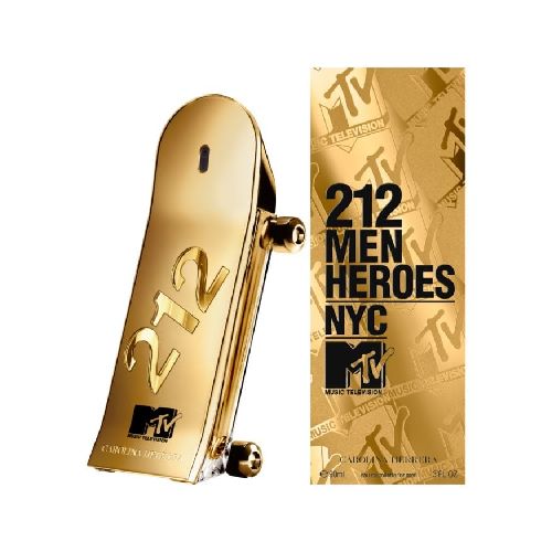 Perfume Carolina Herrera 212 Heroes Mtv Men Edición Limitada Edt 90 Ml 