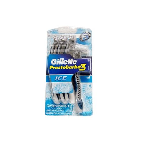 Afeitadora Gillette Prestobarba 3 Hombre Ice 4 Unidades 