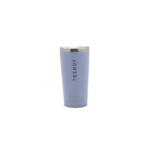 Vaso Trendy Con Tapa Y Sorbete Lila 600 Ml 