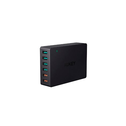 Cargador De Carga Rápida 3.0 Aukey - 6 Puertos Usb — NETPC