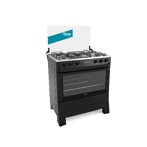 Cocina TEM Mastercook 5 Hornallas Negro — NETPC