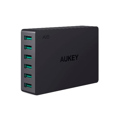 Cargador USB AUKEY 60W / 6 Puertos — NETPC