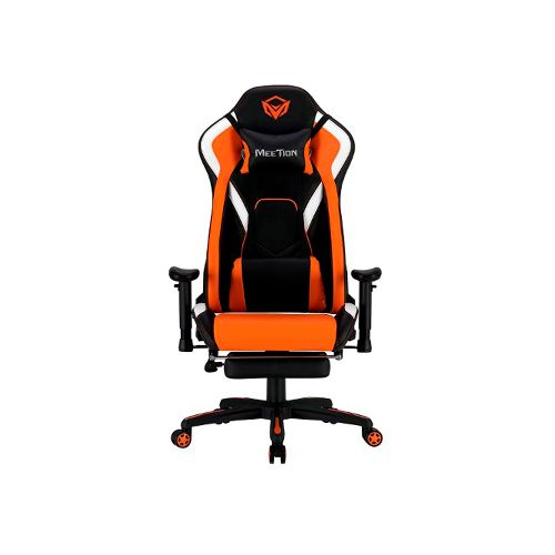 Silla Gaming METTION MT-CHR22 Cuero Capoyapies Black Orange — NETPC