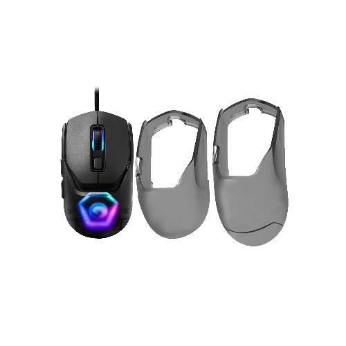 Mouse Gaming MARVO 12000 dpi RGB Puños Intercambiables Negro — NETPC