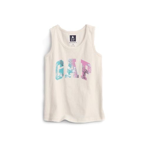 Musculosa GAP Para Niña Con Logo Estampado Aqua Floral — NETPC