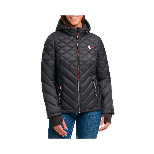 Campera Plegable Tommy Hilfiger Para Mujer Negro — NETPC