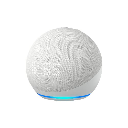 Parlante AMAZON Echo Dot Gen 5 Alexa Wifi Bluetooth Reloj Blanco — NETPC