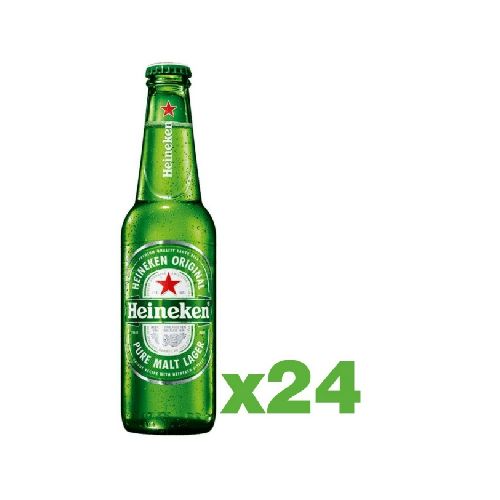 Cerveza Heineken, 330 ml. x 24 unidades 