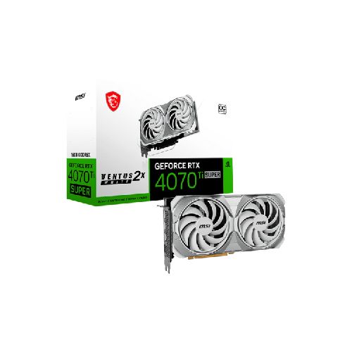 Tarjeta Gráfica - MSI GeForce RTX 4070 Ti SUPER 16G VENTUS 2X WHITE OC | Aslan Uruguay