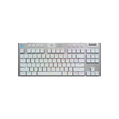 Teclado Mecánico Logitech G915 TKL Inalámbrico - Blanco | Aslan Uruguay