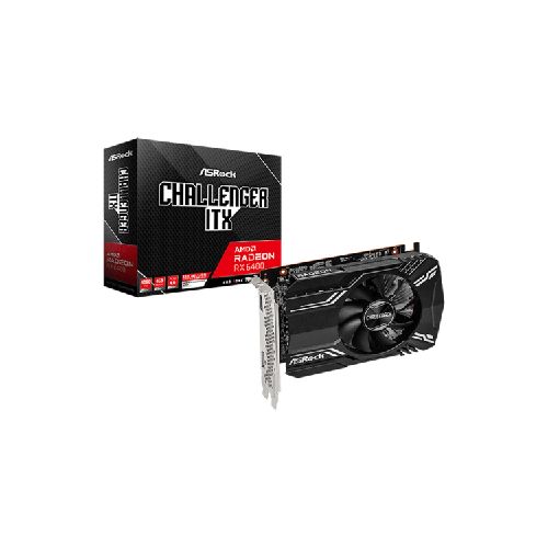 Tarjeta Gráfica - ASRock Challenger ITX Radeon RX 6400 4G | Aslan Uruguay