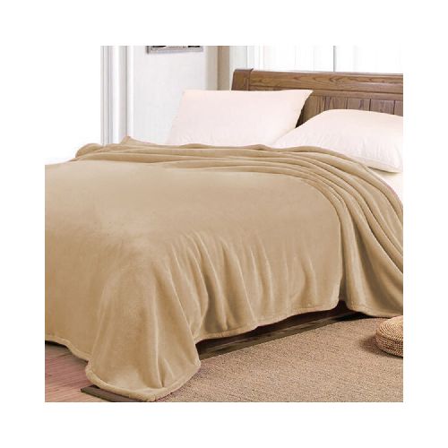 Frazada coral fleece yi beige Surtex – 2 plazas