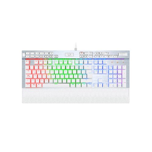 Teclado Gamer Mecanico Redragon Yama K550 RGB Chroma Múltiples Macros y Multimedia - Blanco