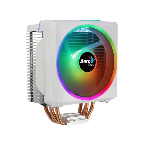 Disipador Fan Cooler de Aire para CPU Aerocool Cylon 4F ARGB Intel y AMD - Blanco