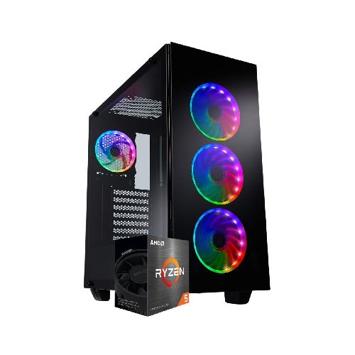 PC Computadora Gamer AMD Ryzen 5 5600 6 Núcleos 32GB DDR4 1TB SSD NVMe M2 Gráficos AMD Vega 7