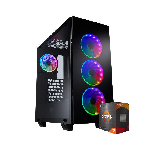 PC Gamer AMD Ryzen 7 5700G Octa-Core 16GB DDR4 3200MHz Disco Sólido SSD 240GB Gráficos Radeon Vega 8 2100MHz