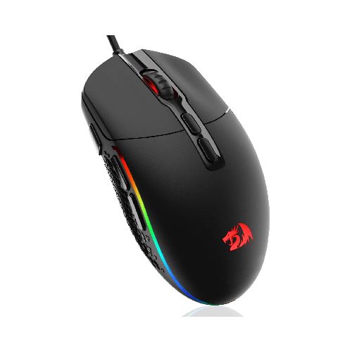 Mouse Gaming Redragon Invader M719 RGB 7 Botones programables Sensor Optico Pixart 3325