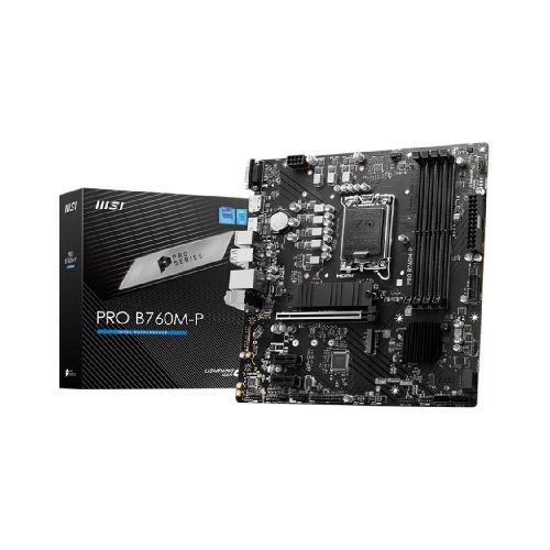 Motherboard MSI PRO B760M-P DDR5 LGA1700 Intel Gen. 12/13/14 M.2 mATX 4x DIMM DDR5 2x M.2