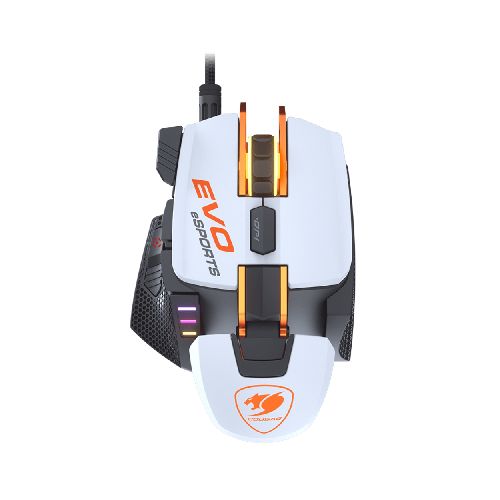 Mouse Gamer Cougar 700M Evo eSports RGB 16000 Dpi 8 Botones Aluminio - Blanco