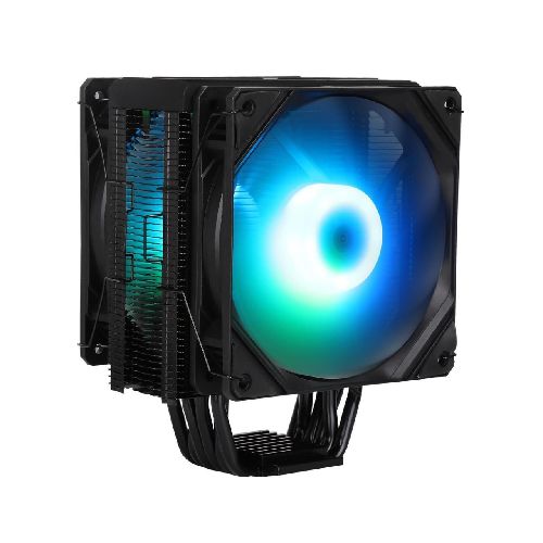 Disipador Fan Cooler de Aire para CPU Sama KA600D ARGB 150MM 6 Tubos de Cobre Para Intel y AMD - Negro