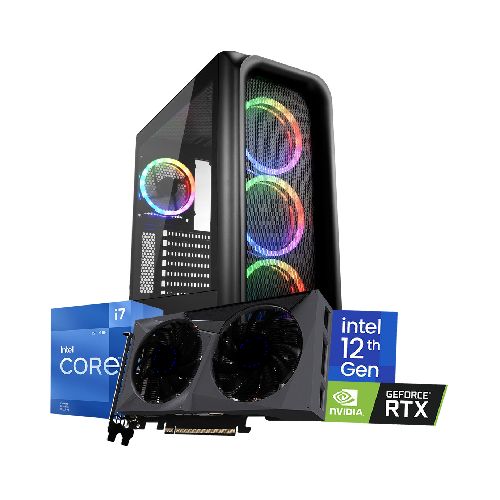 PC Gamer Intel Core i7-12700F 16GB DDR4 1TB SSD M.2 NVMe Video NVIDIA GeForce RTX 3050 8GB GDDR6