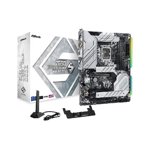 Motherboard ASRock Z690 Steel Legend WiFi 6E/D5 Intel LGA1700 DDR5 M.2 Polychrome RGB PCIe 5.0