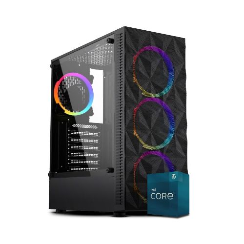 PC Computadora Gamer Intel Core i5-12400F 32GB DDR4 480GB SSD Video AMD Radeon RX 580 8GB GDDR5