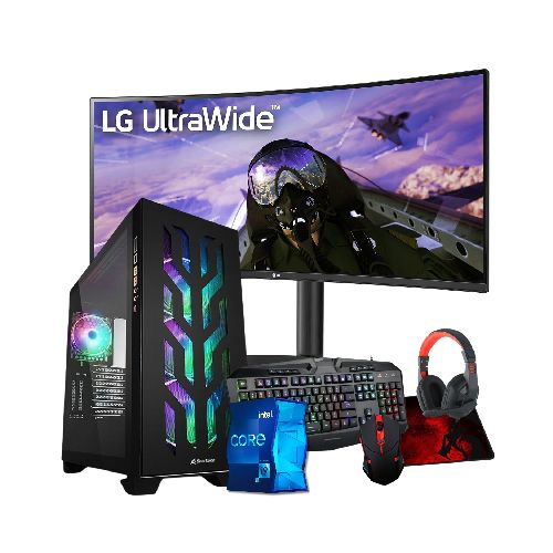 PC Gamer Intel Core i9-11900F 64GB 1TB NVMe GeForce RTX 4070 12GB + Monitor Curvo 34'' + Perifericos