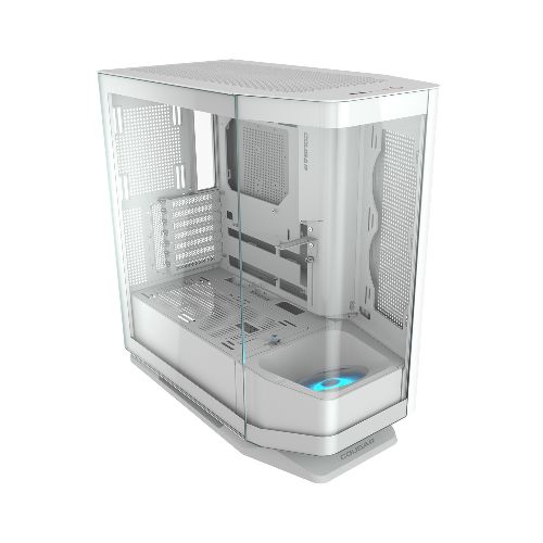 Gabinete Gamer Cougar FV270 White RGB Blanco 1 Fan ARGB Doble Panel de Vidrio Templado