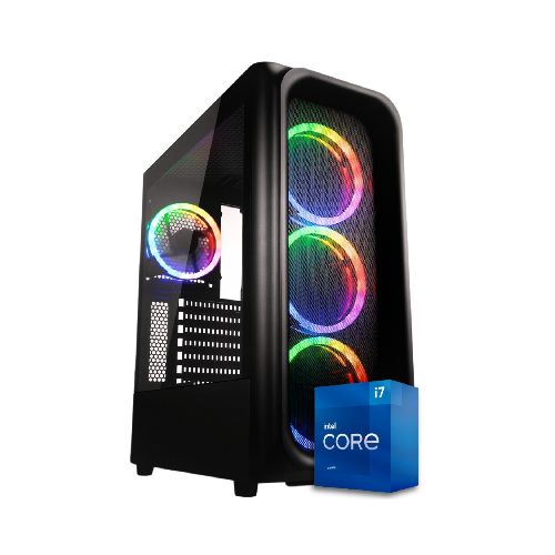 PC Computadora Gamer Intel Core i7-12700F 32GB DDR4 512GB SSD NVMe Video AMD Radeon RX 580 8GB GDDR5