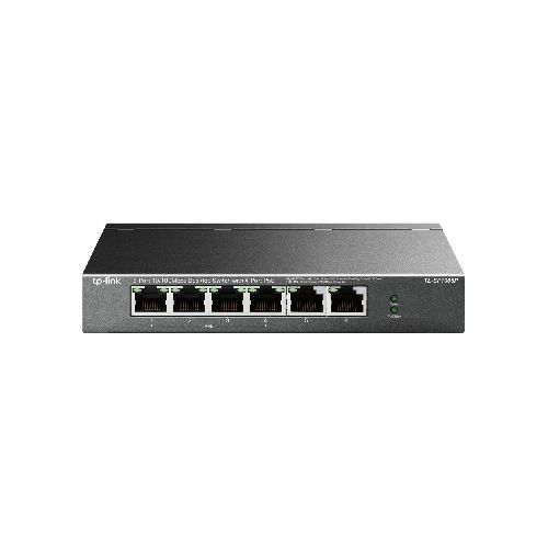 Switch TP-Link TL-SF1006P 10/100 Mbps de 6 puertos con 4 puertos PoE+ Metalico Rackeable